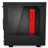 מארז NZXT S340 שחור, אדום