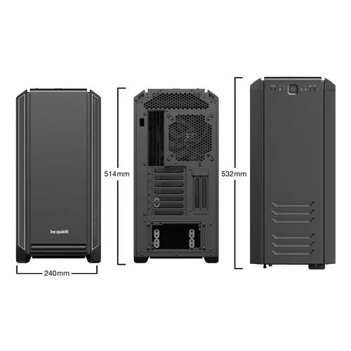 מארז be quiet! SILENT BASE 601 Window שחור, כסוף Mid Tower