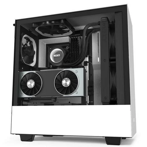 Корпус NZXT H510I black, white Mid Tower