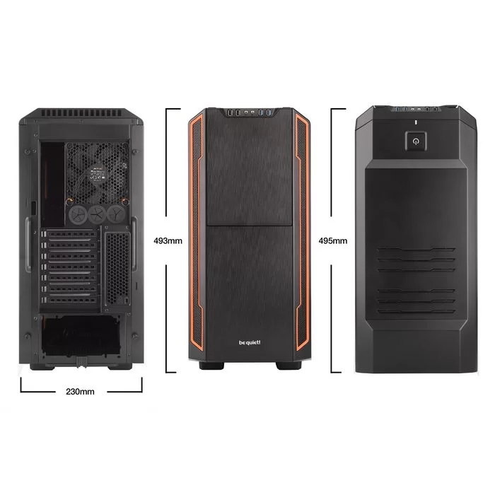 Case be quiet! Silent Base 600 Window orange