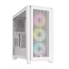 Корпус Corsair iCUE 4000D RGB AIRFLOW Mid-Tower Case - 3x AF120 RGB ELITE White Fans - iCUE Lighting Node PRO Controller - High-airflow Design white