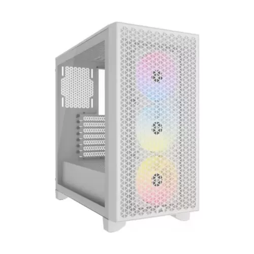 מארז Corsair 3000D RGB AIRFLOW - לבן Mid-Tower