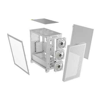 מארז Corsair 3000D RGB AIRFLOW - לבן Mid-Tower מארז Corsair 3000D RGB AIRFLOW - לבן Mid-Tower