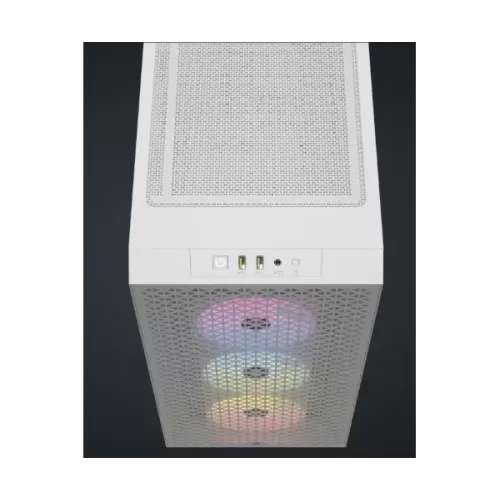 מארז Corsair 3000D RGB AIRFLOW - לבן Mid-Tower