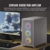 מארז Corsair 3000D RGB AIRFLOW - לבן Mid-Tower