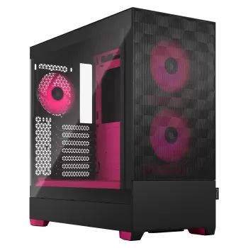 Case Fractal Design Pop Air RGB Magenta Core TG Clear Tint ATX Color:plack, pink