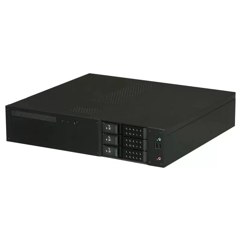 Industrial Case iStarUSA 2U Rackmount MicroATX Included Hot Swap 2U Color:black