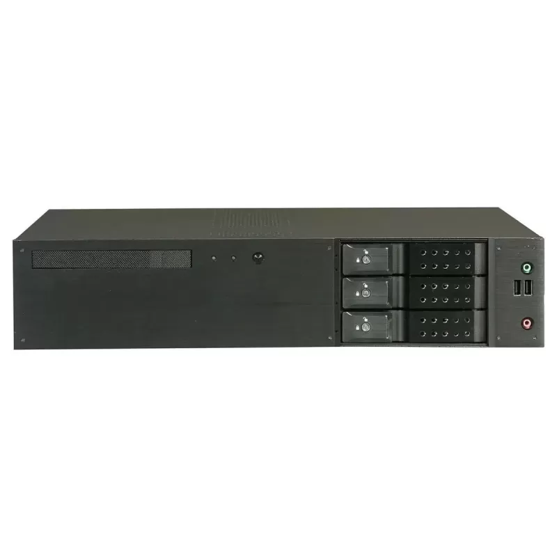 Industrial Case iStarUSA 2U Rackmount MicroATX Included Hot Swap 2U Color:black
