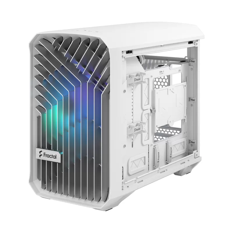 Case Fractal Design Torrent Nano RGB white TG clear tint Micro ATX
