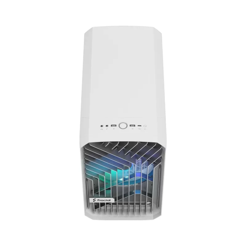 Case Fractal Design Torrent Nano RGB white TG clear tint Micro ATX