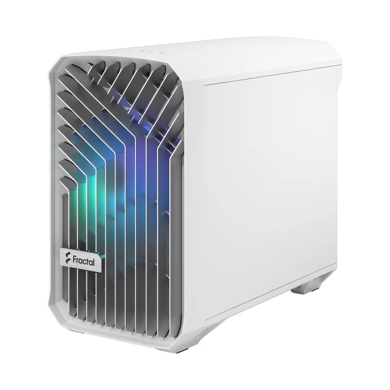 Case Fractal Design Torrent Nano RGB white TG clear tint Micro ATX