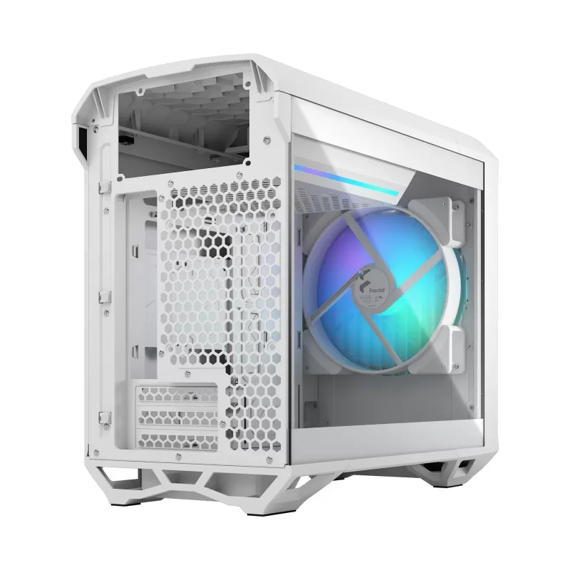 Case Fractal Design Torrent Nano RGB white TG clear tint Micro ATX