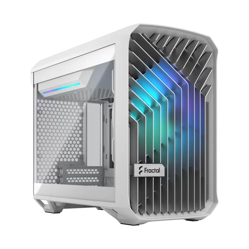 Case Fractal Design Torrent Nano RGB white TG clear tint Micro ATX