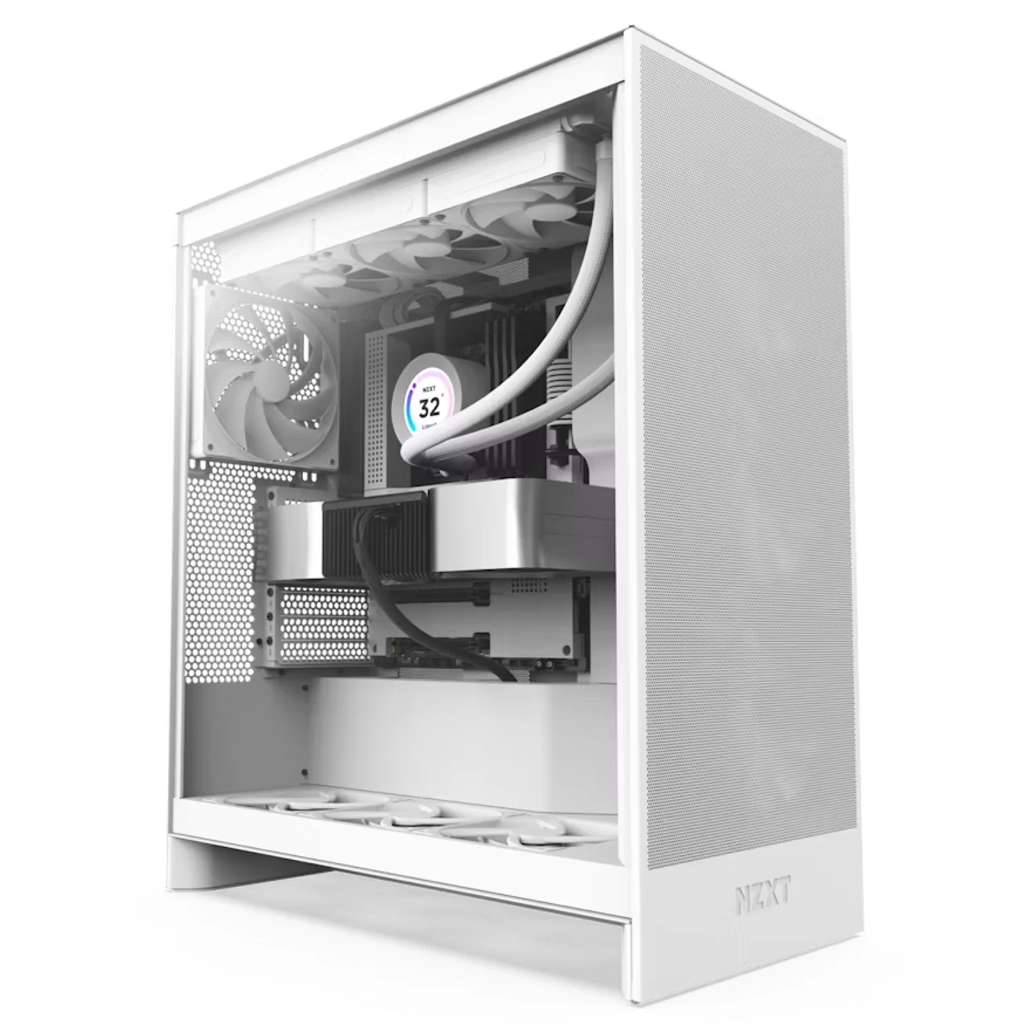 Корпус NZXT H7 Flow Mid-Tower ATX white ATX