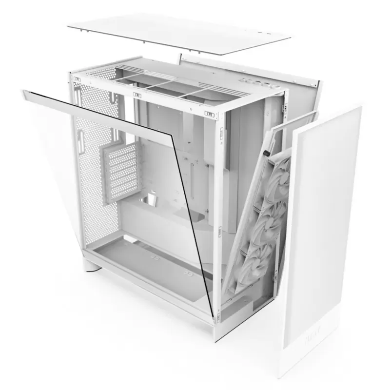 מארז NZXT H7 Flow Mid-Tower ATX לבן ATX