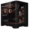 מארז 1St Player UV5 3X ARGB Fan HUB+Remote שחור Micro ATX