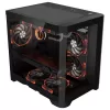 מארז 1St Player UV5 3X ARGB Fan HUB+Remote שחור Micro ATX