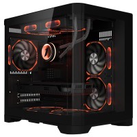 Case 1St Player UV5 3X ARGB Fan HUB+Remote black Micro ATX