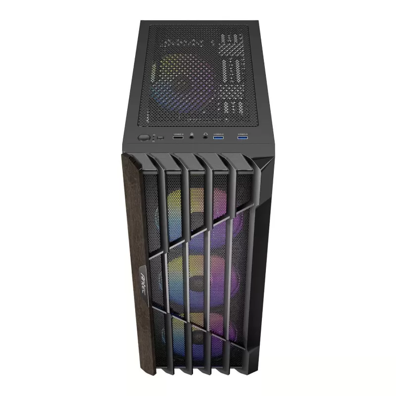 מארז Antec AX63 Wood ARGB Mid Tower צבע שחור