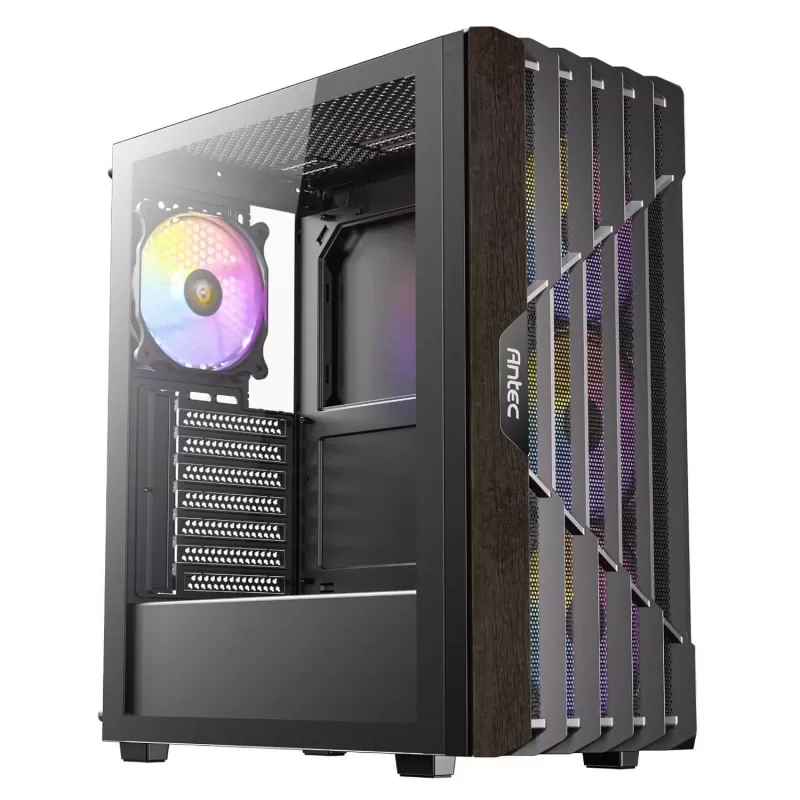 מארז Antec AX63 Wood ARGB Mid Tower צבע שחור