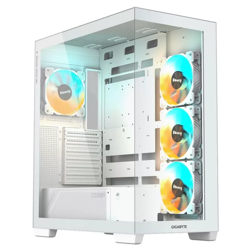 מארז Gigabyte C500 Panoramic Stealth ICE Mid Tower צבע לבן
