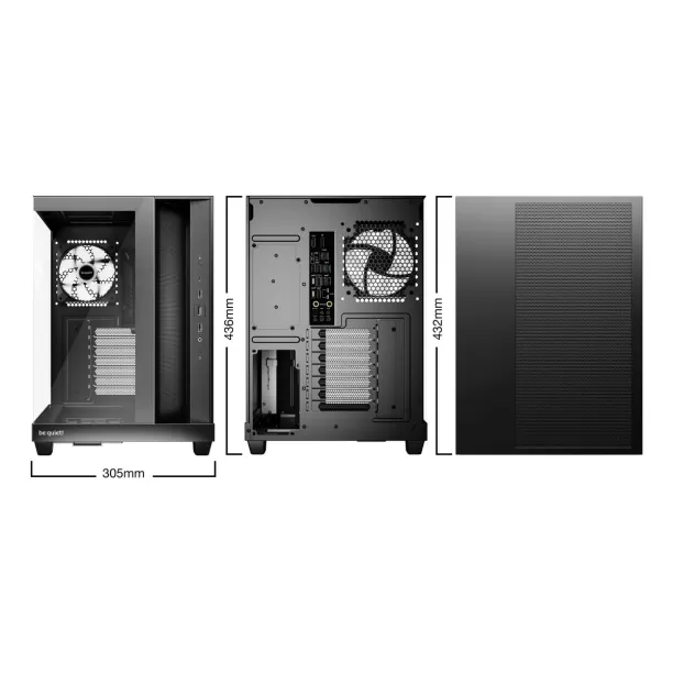 מארז be quiet! LIGHT BASE 500 LX שחור Mid Tower