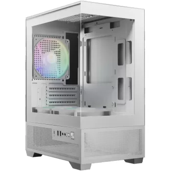 Case Gamdias AURA GC9M ELITE WH ARGB white Micro Tower