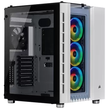 מארז Corsair Crystal Series 680X RGB ATX High Airflow Tempered Glas לבן Mid Tower