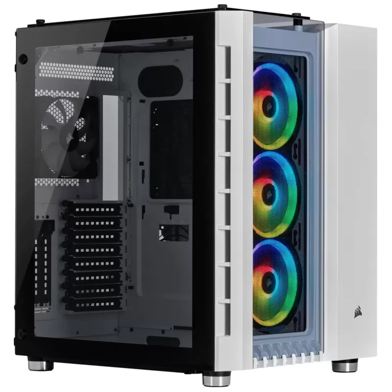 מארז Corsair Crystal Series 680X RGB ATX High Airflow Tempered Glas לבן Mid מארז Corsair Crystal Series 680X RGB ATX High Airflow Tempered Glas לבן Mid