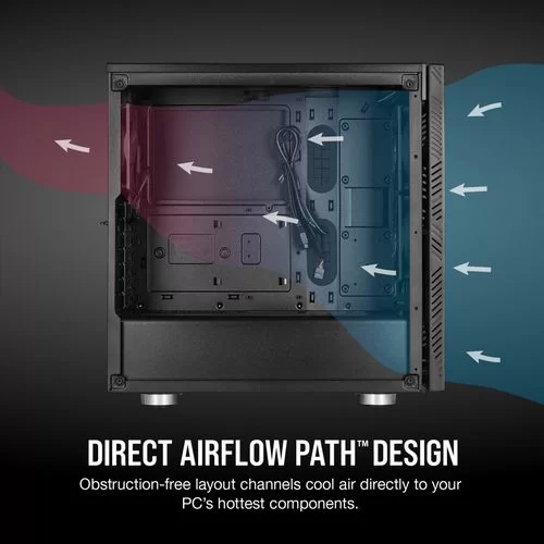 Case Corsair 275R Airflow Tempered Glass black Mid Tower