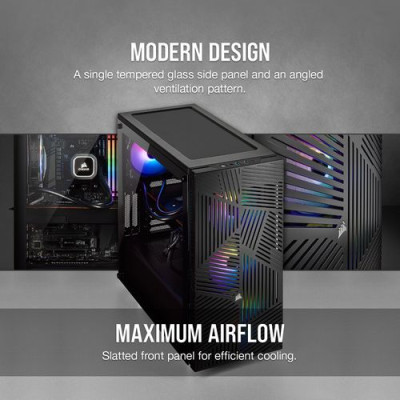 Case Corsair 275R Airflow Tempered Glass black Case Corsair 275R Airflow Tempered Glass black