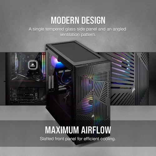 Case Corsair 275R Airflow Tempered Glass black Mid Tower