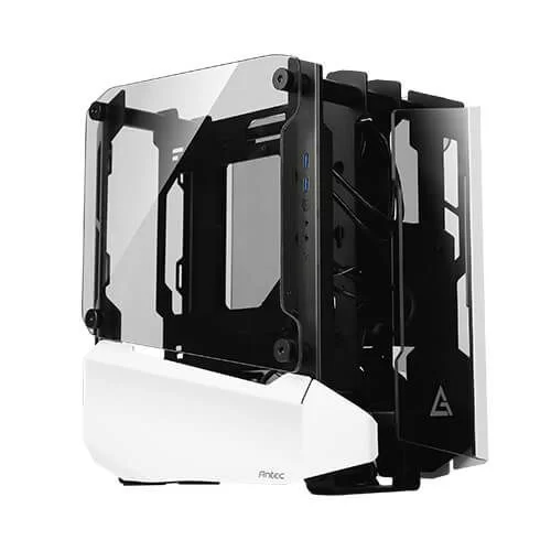 מארז Antec Striker Tempered glass שחור, לבן Mini ITX