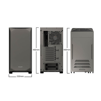מארז be quiet! PURE BASE 500 שחור, אפור מארז be quiet! PURE BASE 500 שחור, אפור