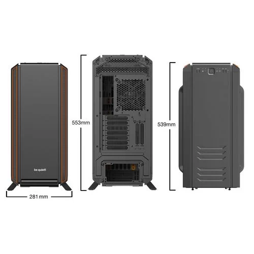Case be quiet! SILENT BASE 801 black, orange