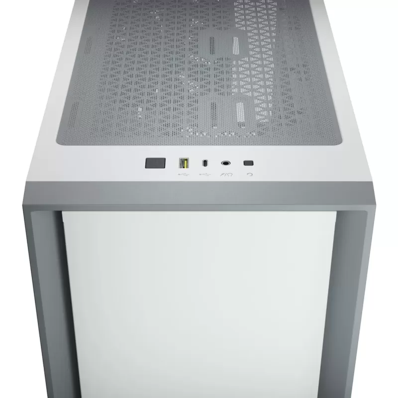 מארז Corsair 4000D Tempered Glass לבן Mid Tower