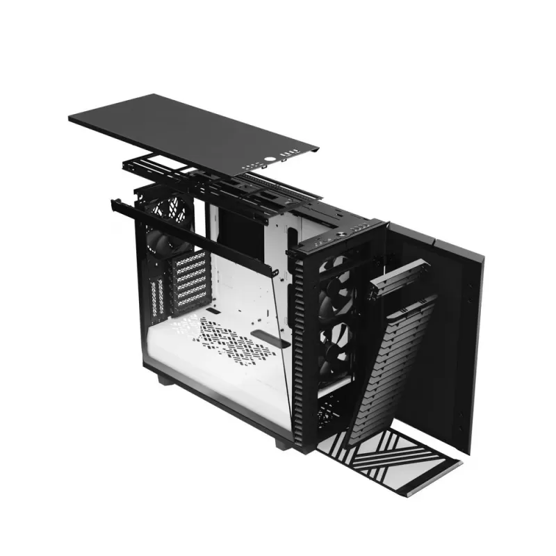 Case Fractal Design Define 7 Clear Tempered Glass black, white Mid Tower
