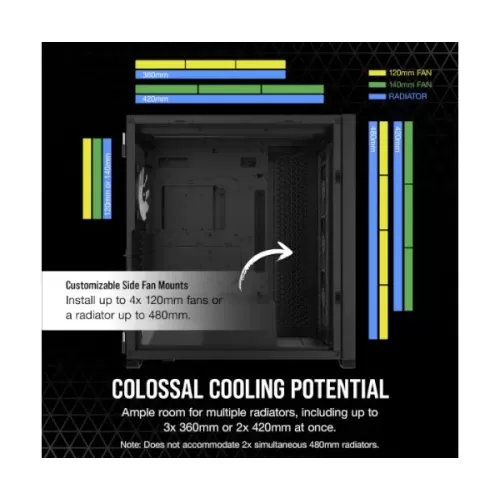 Case Corsair iCUE 7000X RGB Tempered Glass black Full-Tower