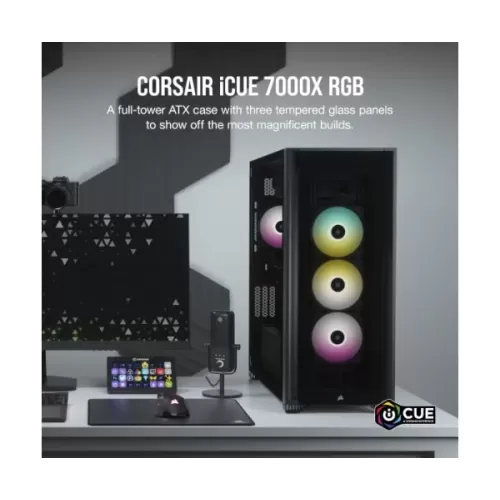 Case Corsair iCUE 7000X RGB Tempered Glass black Full-Tower