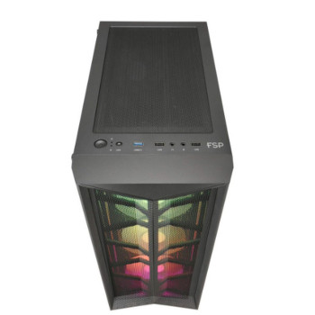 מארז FSP CMT 211A ATX Mid Tower צבע שחור