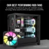Case Corsair iCUE 5000D RGB AIRFLOW Mid-Tower Case - 3x AF120 RGB ELITE Fans - iCUE Lighting Node PRO Controller - High-airflow Design black Mid Tower