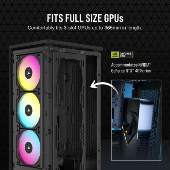 מארז Corsair 2000D RGB AIRFLOW - שחור Mini-ITX