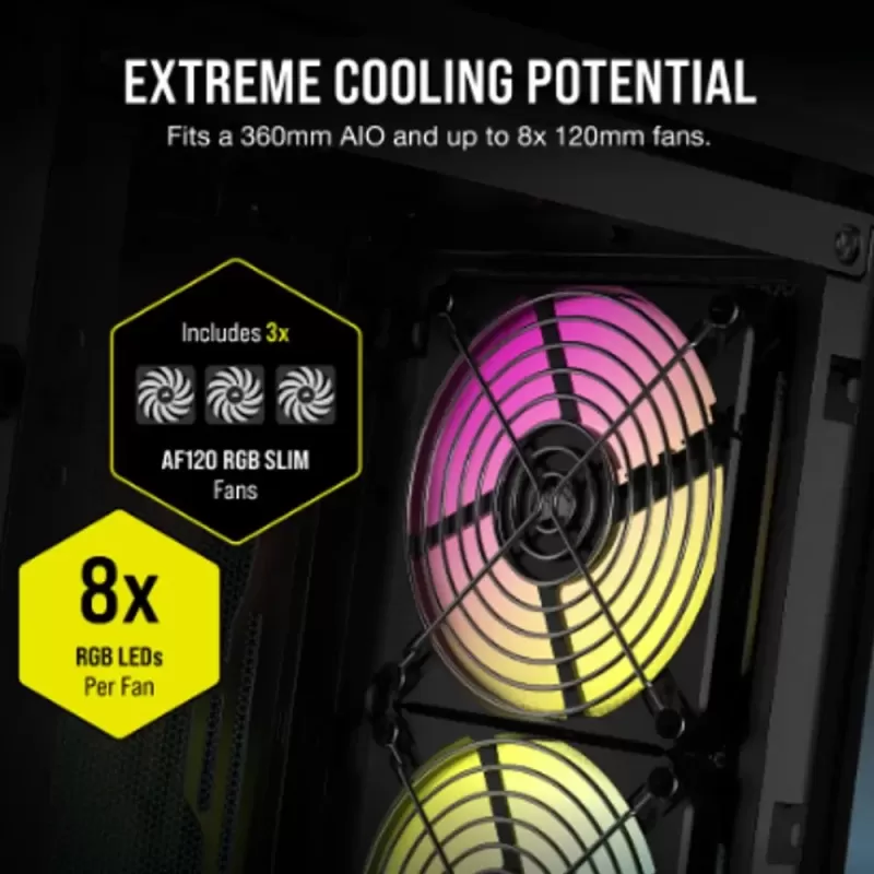 Case Corsair 2000D RGB AIRFLOW - black Mini-ITX