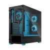 מארז Fractal Design Pop Air RGB Cyan Core TG Clear Tint ATX צבע שחור, כחול