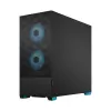 מארז Fractal Design Pop Air RGB Cyan Core TG Clear Tint ATX צבע שחור, כחול