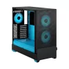 מארז Fractal Design Pop Air RGB Cyan Core TG Clear Tint ATX צבע שחור, כחול