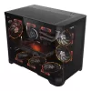 מארז 1St Player UV6 3X ARGB Fan HUB+Remote שחור Case Micro ATX