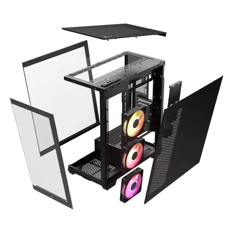 מארז Corsair iCUE LINK 3500X RGB שחור Mid Tower