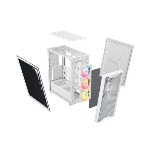 Computer Case Corsair 3200D RS ARGB Mid Tower ATX white Mid Tower