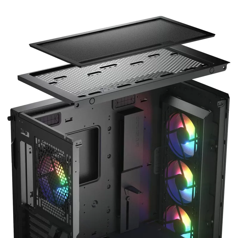 מארז COUGAR DUOFACE PRO RGB Mid Tower צבע שחור